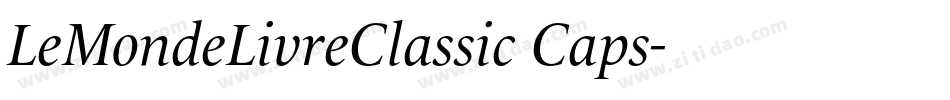 LeMondeLivreClassic Caps字体转换